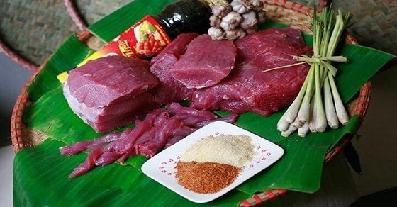 Nguyên liệu chế biến món thịt bò kho