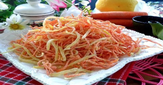 Cách làm mứt cà rốt dạng sợi